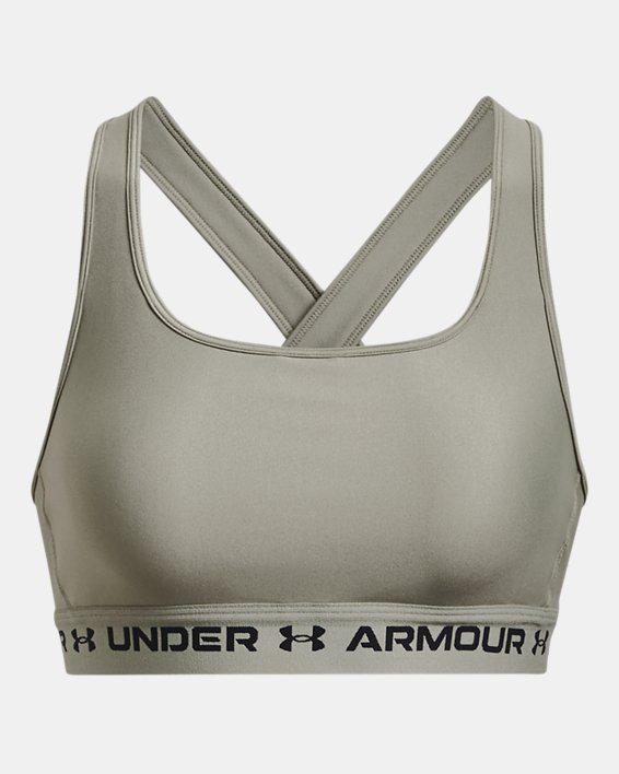 Armour® Mid – Soutien-gorge sport croisé dans le dos pour femmes, Green, pdpMainDesktop image number 10